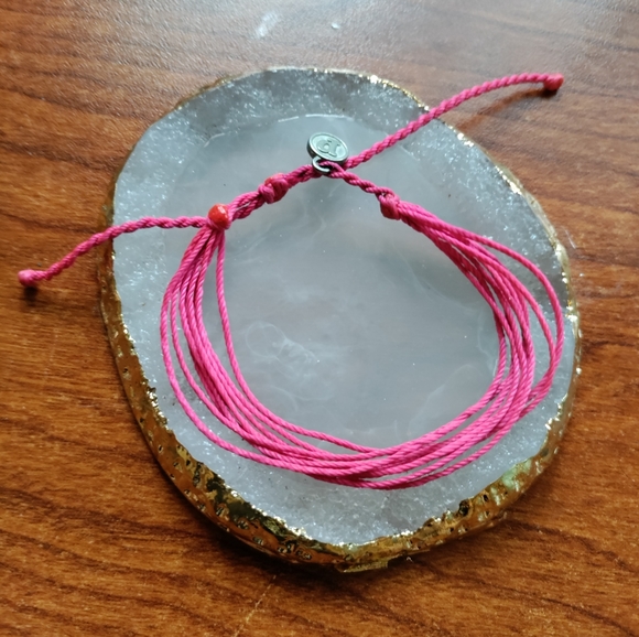 Pura Vida Jewelry - ‼️last call clearance Pura vida hot pink Barbiecore adjustable bracelet